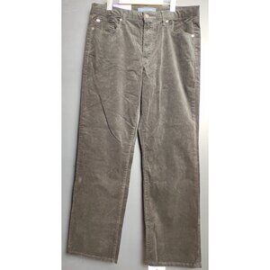Tommy Hilfiger Womens Black Corduroy Casual Pants Size 14 Classic Everyday Fit